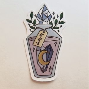 10/$10 Drink Me Crystal Potion Sticker